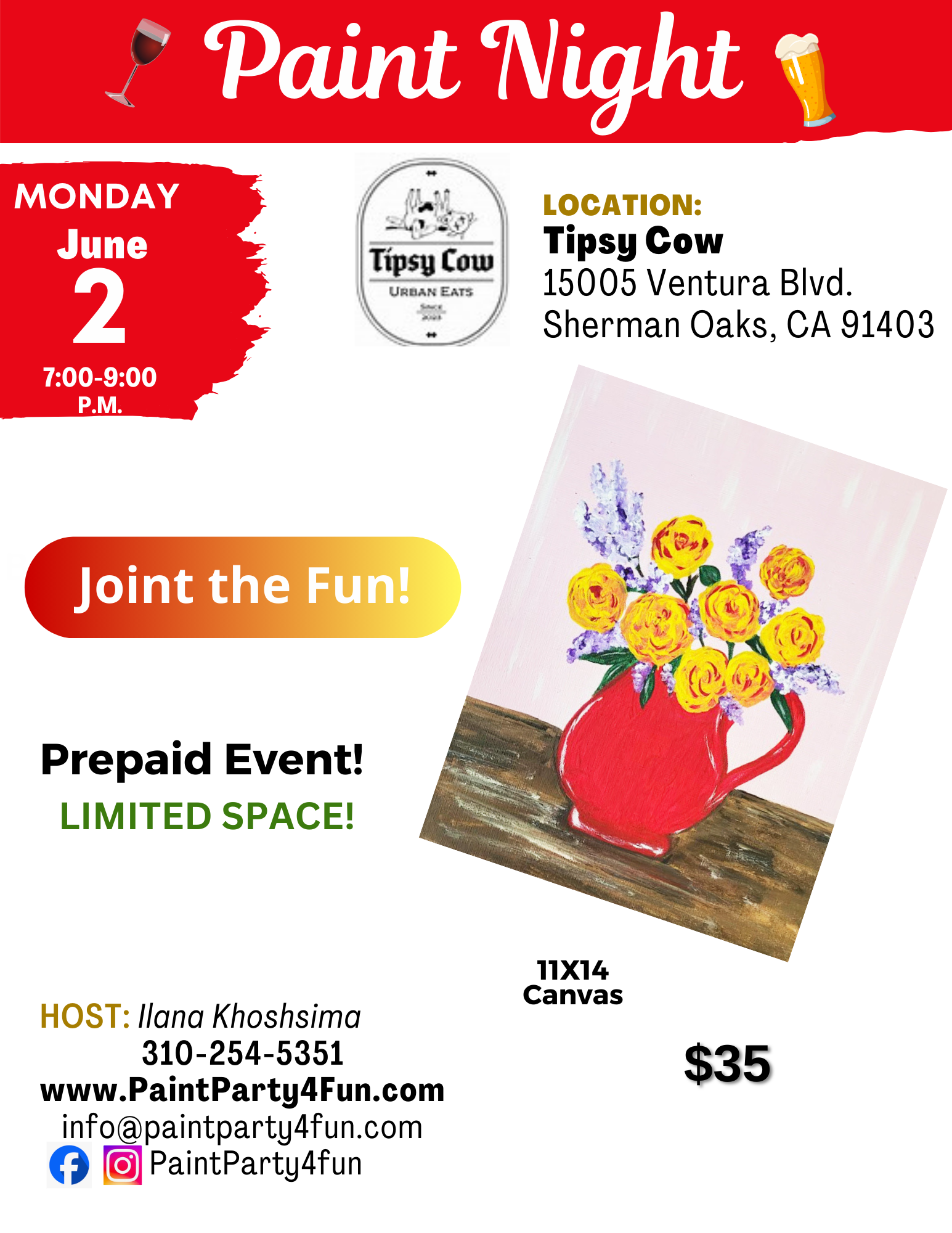 Tipsy Cow email